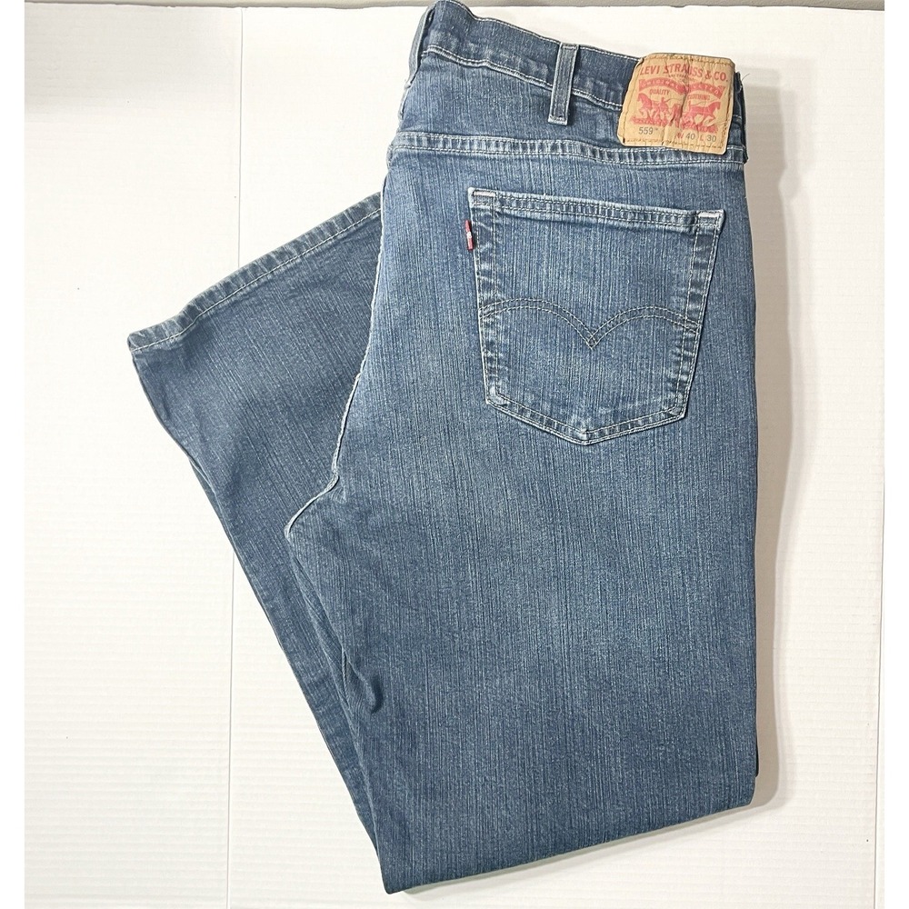 Levi's‎ 559 Jeans Men's 40x30 Blue Relaxed Straight Fit Americana Baggy Classic